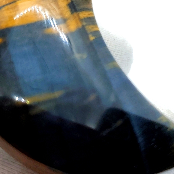 Tiger Eye Multi Colored Yellow, Dark Blue Beautiful Crystal Gemstone 61g - Picture 10 of 16